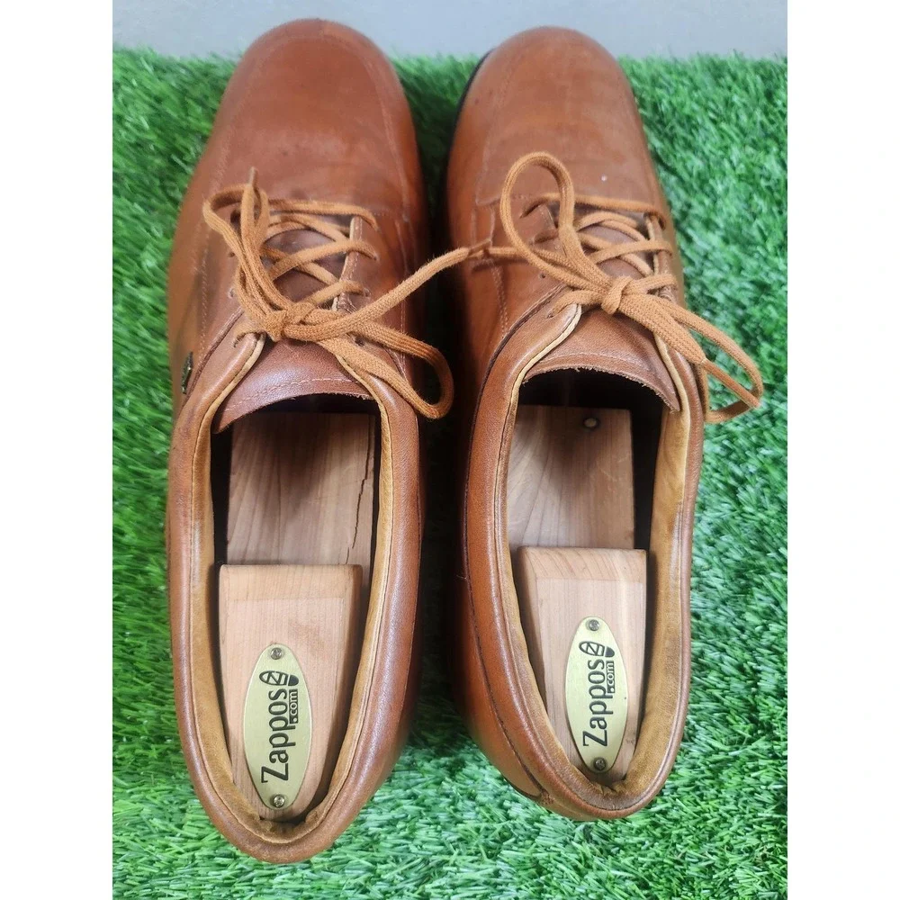Adidas Shoes Mens Size 12.5 Brown Leather Derby Dress Lace Up Square Toe 383646